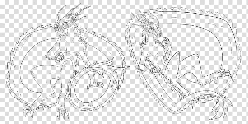 Anthro Eastern Dragon Base transparent background PNG clipart