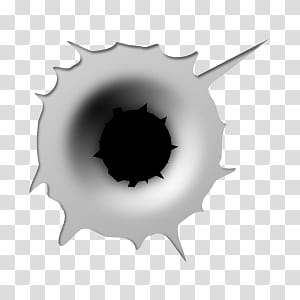 Bullet Hole GIMP Brushes, black and gray bullet hole illustration transparent background PNG clipart