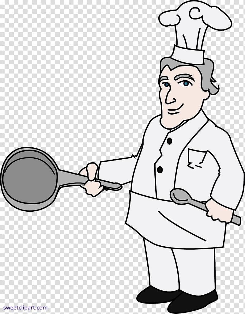Person, Chef, Cooking, Drawing, Culinary Arts, Line Art, Restaurant, Food transparent background PNG clipart