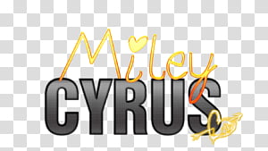Miley Cyrus Texto transparent background PNG clipart thumbnail