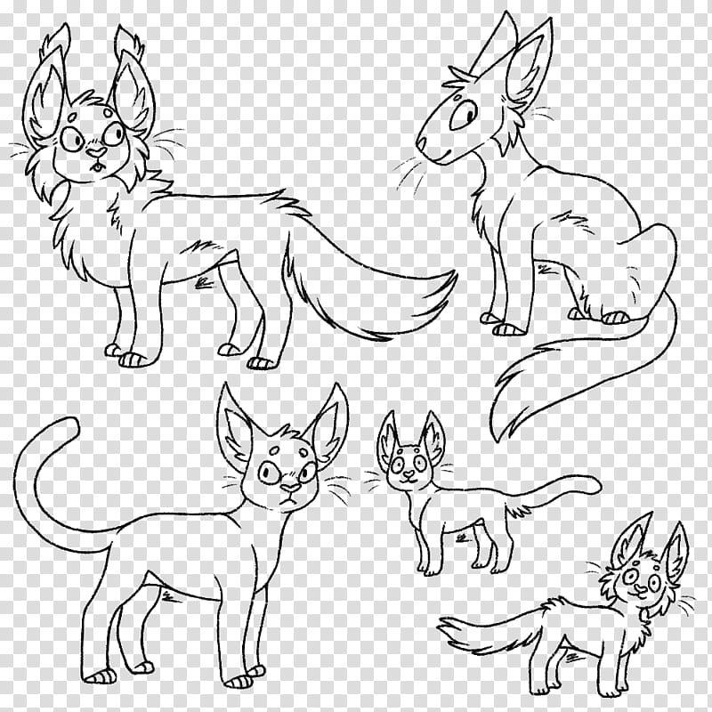 More mini cats FU Lines Bases transparent background PNG clipart