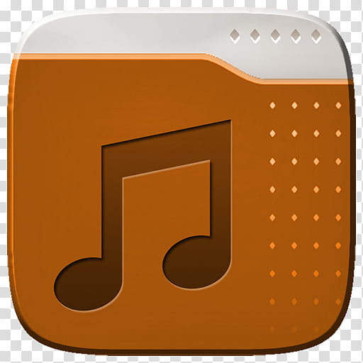 Marei Icon Theme, orange and white music player icon transparent background PNG clipart