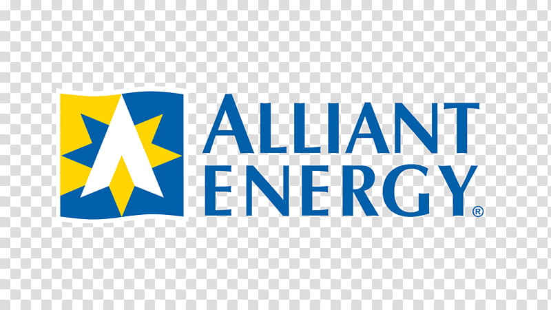 Logo Blue, Line, Alliant Energy, Text, Yellow, Area transparent background PNG clipart