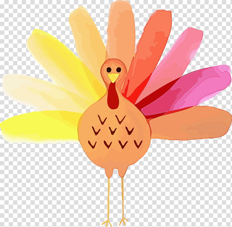 bird pink chicken hand finger, Thanksgiving Turkey , Watercolor, Paint, Wet Ink transparent background PNG clipart