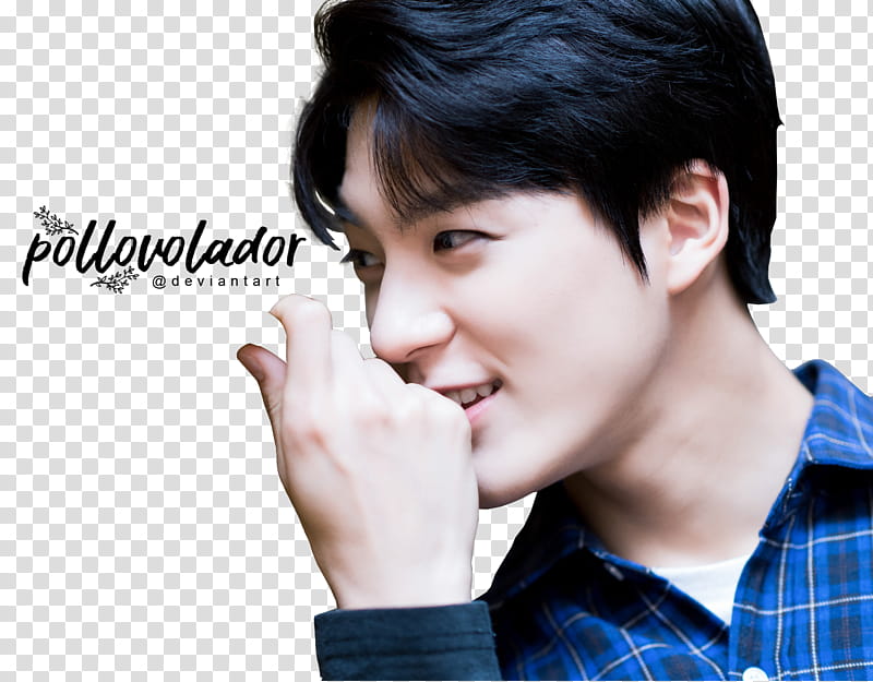 Renjun Jeno Haechan Valentine Day , men's blue and white collared top close-up graphy transparent background PNG clipart