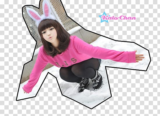 Korean Ulzzang , woman sitting down with both arms wide open transparent background PNG clipart