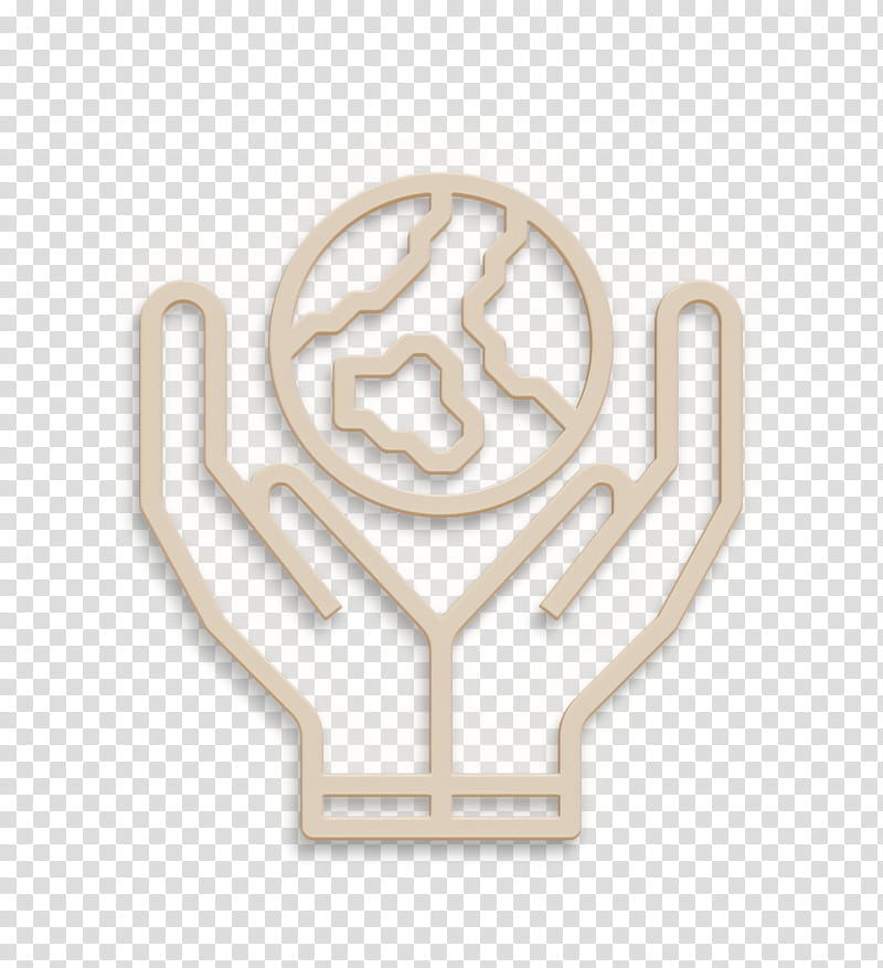 Ecology icon Planet earth icon Heavy and Power Industry icon, Hand, Logo, Symbol, Finger transparent background PNG clipart