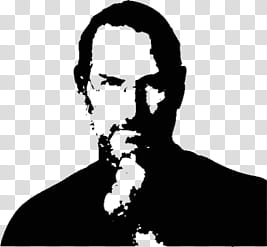 , Steve Jobs illustration transparent background PNG clipart