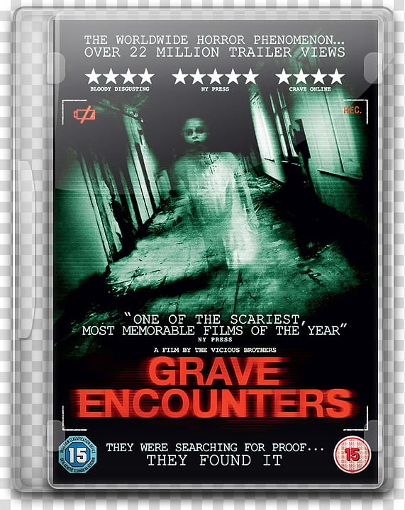 Grave Encounters DVD Case Icon transparent background PNG clipart