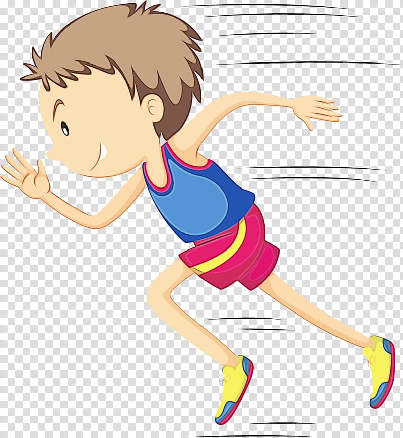 Watercolor Drawing, Paint, Wet Ink, Cartoon, Running, Racing, Jumping, Fun transparent background PNG clipart