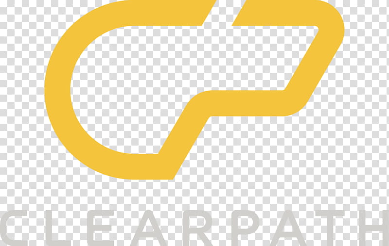 Logo Yellow, Clearpath Robotics, Artificial Intelligence, Construction, Angle, Text, Line, Sign transparent background PNG clipart