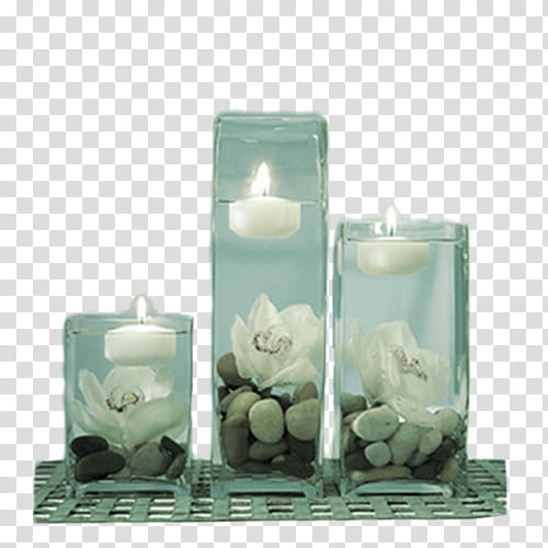 Velas Estilo Vintage, three white pillar candles transparent background PNG clipart