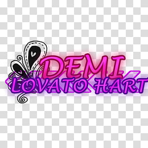Demi Lovato texto transparent background PNG clipart thumbnail