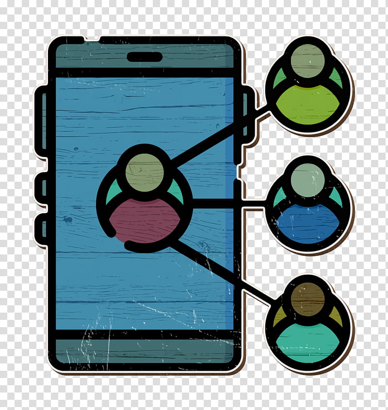 Network icon Social Media icon Contact icon, Green, Mobile Phone Case, Circle, Technology, Electronic Device transparent background PNG clipart
