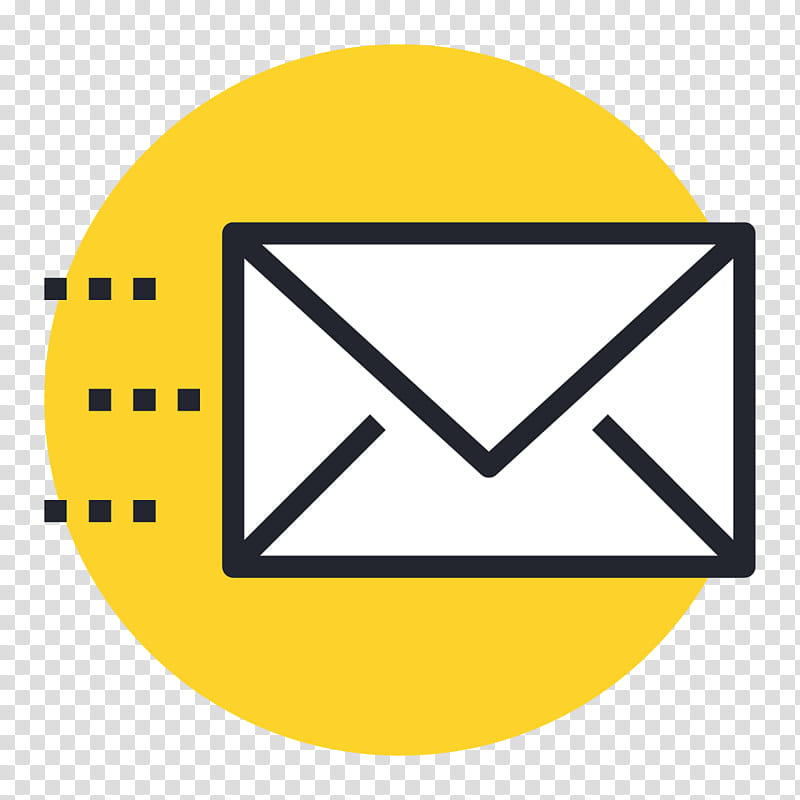 Icon Email, Bounce Address, Icon Design, Yellow, Line, Logo, Symbol transparent background PNG clipart