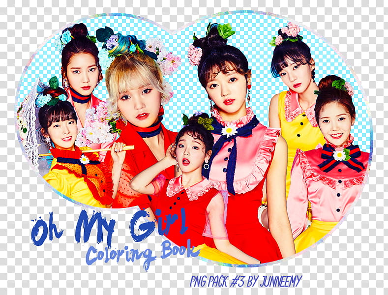 Oh My Girl Coloring Book Render , Oh My Girl transparent background PNG clipart