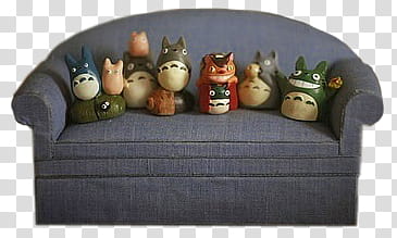 , My Neighbor Totoro figurine collection transparent background PNG clipart