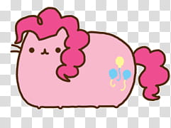 Pusheen The Cat, pink cat emoji transparent background PNG clipart