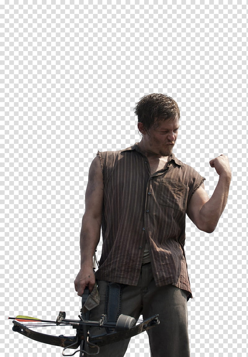 The Walking Dead , Daryl Dixon from The Walking Dead transparent background PNG clipart