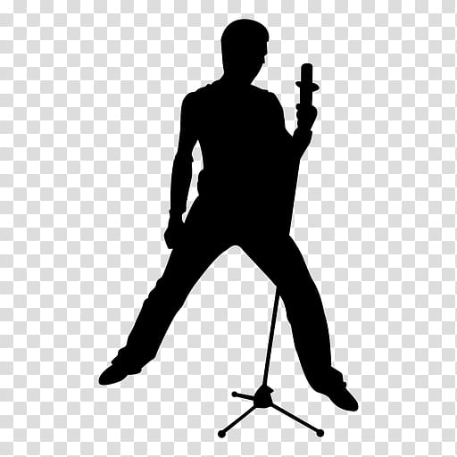 Cartoon Microphone, Silhouette, Singer, Drawing, Music, Musician, Musical Ensemble, Standing transparent background PNG clipart
