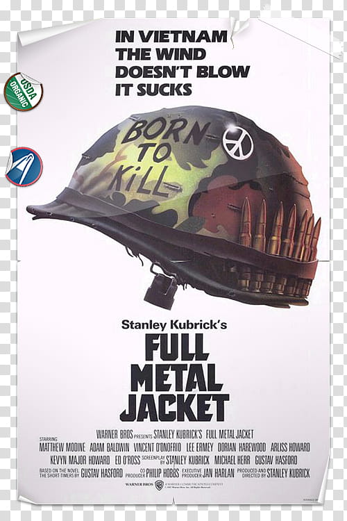 The Poster, Full Metal Jacket cover transparent background PNG clipart