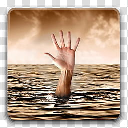 VARIATIONS , person's left hand coming out of water icon transparent background PNG clipart