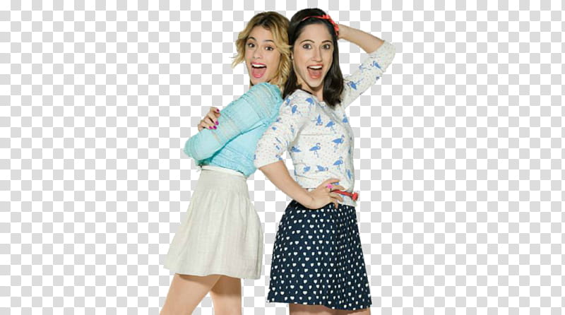 Violetta , two women standing while posing transparent background PNG clipart