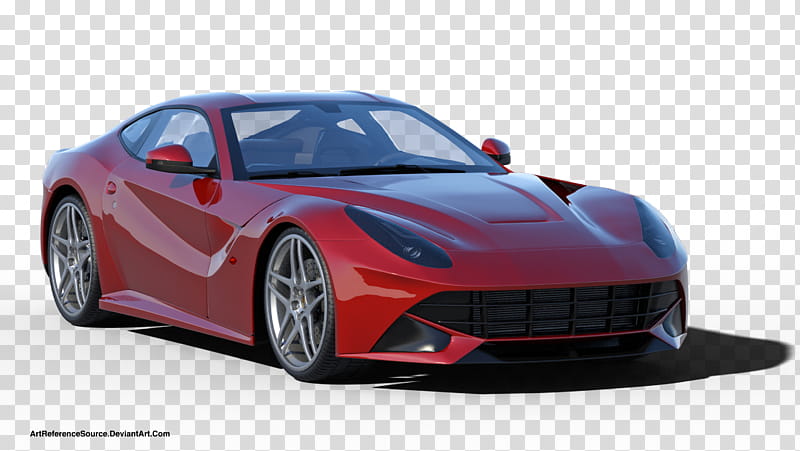 Free Sports Car, red Ferrari F coupe transparent background PNG clipart