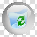 Glassified, recycle bin icon transparent background PNG clipart