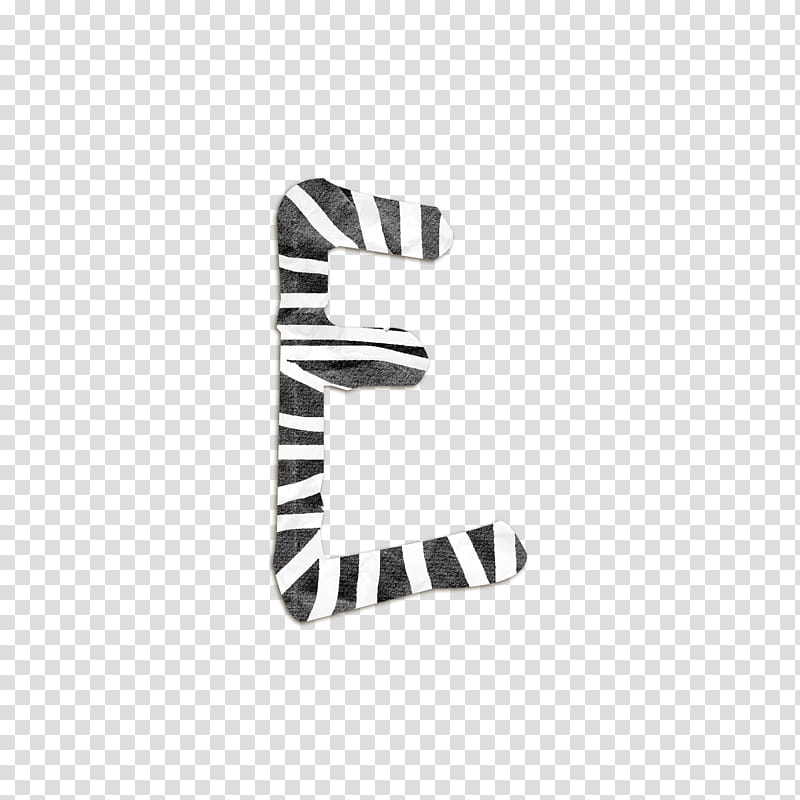 Freaky, white and gray striped E illustration transparent background PNG clipart