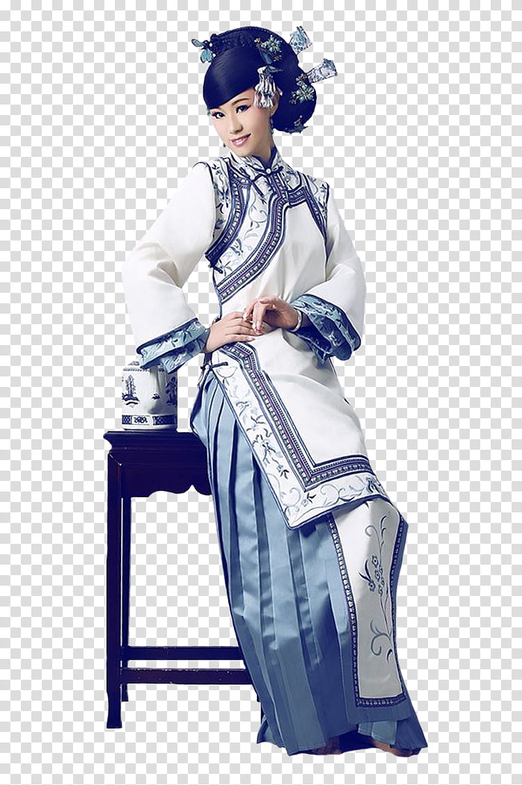 Chinese, Cheongsam, Chinese Clothing, Chinese Language, Hanfu, Dress, Blue And White Pottery, Folk Costume transparent background PNG clipart