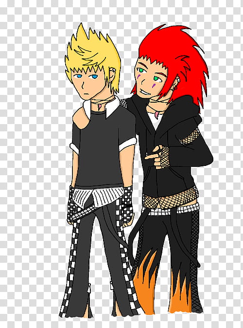 Axel and Roxas DevID transparent background PNG clipart