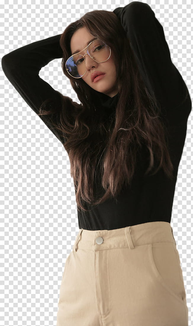 Park Sora STYLENANDA, women's black sweatshirt transparent background PNG clipart