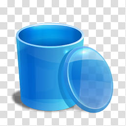 Blue icons , blue recycle bin(empty) transparent background PNG clipart