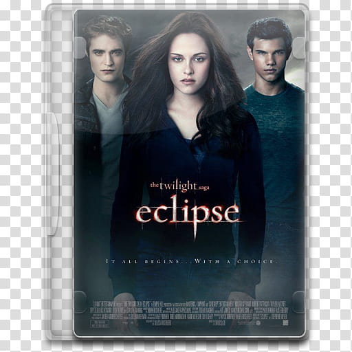Movie Icon , The Twilight Saga, Eclipse, The Twilight Saga Eclipse DVD case transparent background PNG clipart