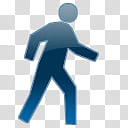 CP For Object Dock, blue walking human figure illustration transparent background PNG clipart