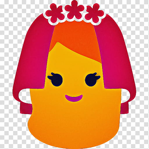 Smile Emoji, Religious Veils, Smiley, Bride, Blob Emoji, Woman, Yellow, Cartoon transparent background PNG clipart