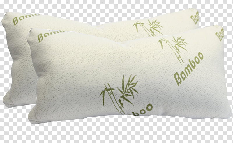 Bamboo, Pillow, Memory Foam, Sleep Innovations Contour Memory Foam Pillow, Bed, Bamboo Textile, Throw Pillows, Material transparent background PNG clipart