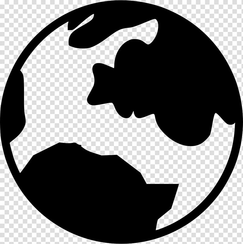 Earth Animation, Planet, Moon, Logo, Blackandwhite, Silhouette, Symbol, Stencil transparent background PNG clipart