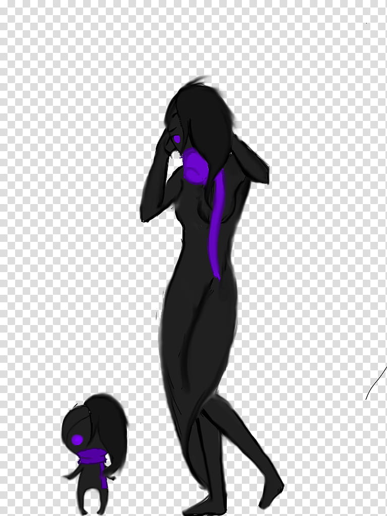 Child, Shadow Demon, Artist, Character, Silhouette, Man, Black, Purple transparent background PNG clipart