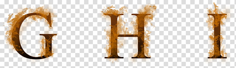 Ugly letters in flame, g, h, and i flaming text transparent background PNG clipart