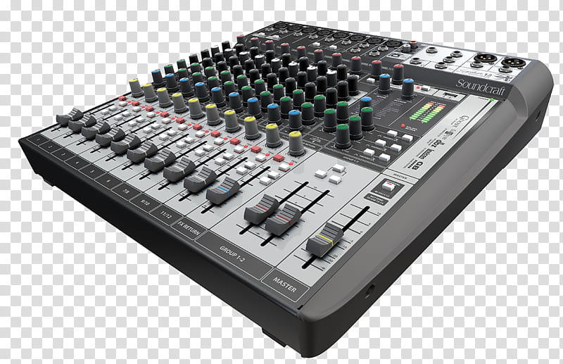 Soundcraft Signature 12 Mtk Mixing Console, Audio Mixers, Multitrack Recording, Soundcraft Signature 10, Soundcraft Signature 22 Mtk, Soundcraft Signature 16, Analog Signal, Audio Mixing transparent background PNG clipart