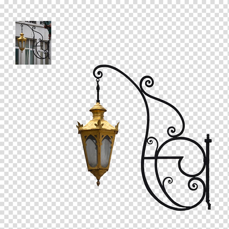 Hanging Lamp, yellow and white lantern transparent background PNG clipart