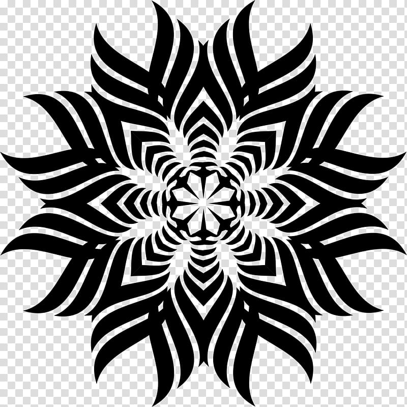 Floral Flower, Tattoo, Tshirt, Celtic Knot, Logo, Tattoo Artist, Blackandwhite, Symmetry transparent background PNG clipart