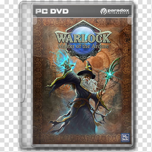 Game Icons , Warlock-Master-of-the-Arcane, Warlock Master of the Arcane PC DVD case transparent background PNG clipart