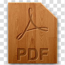 Wood icons for file types, pdf, PDF icon transparent background PNG clipart