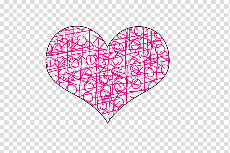 Cute s, black and pink heart abstract painting transparent background PNG clipart