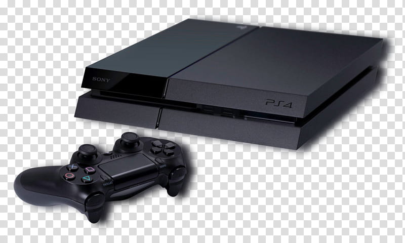 Playstation four with gamepad transparent background PNG clipart