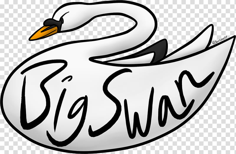 Big Swan Logo transparent background PNG clipart