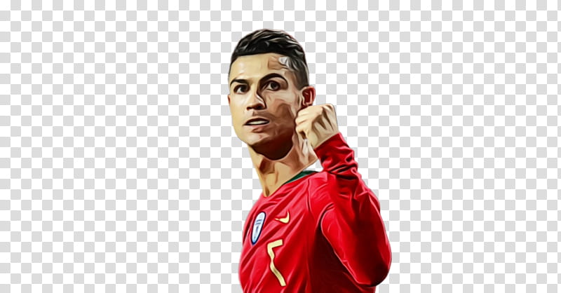 Cristiano Ronaldo, Portuguese Footballer, Fifa, Sport, Shoulder, Sportswear, Finger, Red transparent background PNG clipart